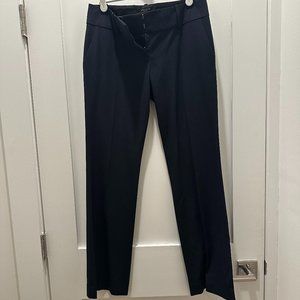 Ann Taylor Navy Office Slacks - Straight Leg - 0P